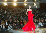 Modern Valentino by Pierpaolo Piccioli Homage to the Fall 2004 Runway Look 53 Strapless Red Silk Dress