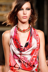 Amazing Spring 2012 Emilio Pucci by Peter Dundas Runway Look 12 Pucci Print Silk Top & Skirt Set