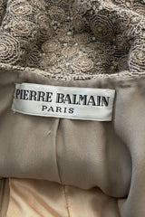 Spring 2000 Balmain Haute Couture by Oscar de la Renta Elaborate Jacket & Matching Skirt