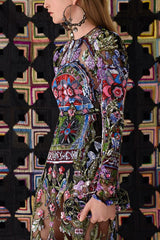 Resort 2017 Alexander McQueen by Sarah Burton Sequin Bead Net Dress