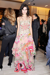 Spectacular Spring 2012 Emilio Pucci by Peter Dundas Runway Look 14 Pink Print Dress w Multi Layered Skirt