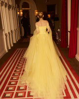 Magical Spring 2015 Ralph Lauren Purple Label Runway Look 48 Yellow Net Dress