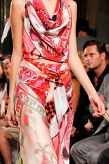 Amazing Spring 2012 Emilio Pucci by Peter Dundas Runway Look 12 Pucci Print Silk Top & Skirt Set