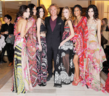 Spectacular Spring 2012 Emilio Pucci by Peter Dundas Runway Look 14 Pink Print Dress w Multi Layered Skirt