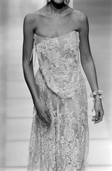 Outstanding Spring 1993 Giorgio Armani Runway Hand Beaded Sequin & Pearl Skirt & Corset Dress Set