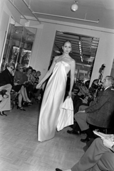 Ultra Rare 1976 Halston Iconic Front Tying Easy to Wear Column Dress in a Bias Cut Chocolate Brown Terry Cloth