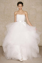 Pretty Fall 2011 Oscar de la Renta Runway White Tulle, Sequin & Rhinestone Dress