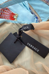 Phenomenal Spring 2021 Versace by Donatella Versace Runway Look 77 Embellished Starfish Dress