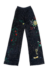 Masterpiece Fall 2001 Jean Paul Gaultier Runway Haute Couture Beaded & Embroidered Pant w Silk Jersey Top Set