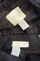 Extraordinary Rare Fall 2016 Dolce & Gabbana Alta Moda Couture Gold Tweed & Lace Covered Jacket & Skirt Suit Set