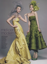 Rare Fall 2007 Nina Ricci by Olivier Theyskens Runway Look 38 Gold Metal Thread Dress