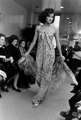 Ultra Rare 1976 Halston Iconic Front Tying Easy to Wear Column Dress in a Bias Cut Chocolate Brown Terry Cloth