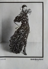 Exceptional & Important Spring 1980 Yves Saint Laurent Runway Red & White Print Silk Organza Dress