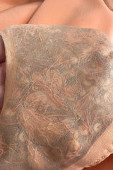 Documented 1960s Tiziani Couture by Karl Lagerfeld Peach Silk Plunge Dress w Matching Feather Cape