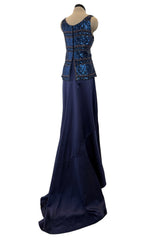 Fantastic Fall 1998 Giorgio Armani Runway, Ad Campaign & Exhibit Silk Skirt w Sequin Tank Top Set