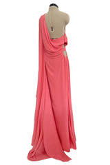 Prettiest Resort 2019 Cult Gaia 'Cosette' Draped One Shoulder Dress w Open Waist Cut Outs