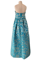 Extraordinary Cruise 2008 Christian Dior by John Galliano Look 60 Turquoise Dress w Crystals