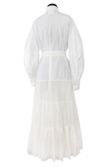 Spring 2020 Valentino by Pierpaolo Piccioli Runway White 'Le Blanc' Tuxedo Front Dress