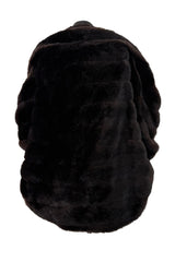 Rare Vivienne Westwood Fall 1993 'Anglomania' Collection Runway Look 36 Deep Brown Faux Fur Cape Jacket