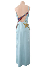 Phenomenal Spring 2021 Versace by Donatella Versace Runway Look 77 Embellished Starfish Dress