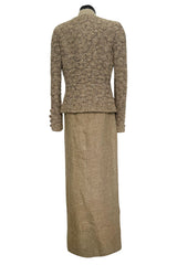 Spring 2000 Balmain Haute Couture by Oscar de la Renta Elaborate Jacket & Matching Skirt