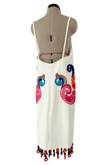 Exceptional Spring 2011 Prada Runway & Ad Campaign Embroidered White Dress