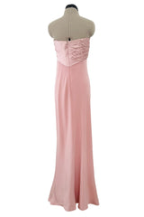 Dreamy Fall 2012 Oscar de la Renta Runway Look 58 Strapless Pink Dress w Jewels & Rhinestones