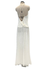 Chanel c.1997 Sequin with Thigh High Slit - 13.5" W
