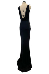 Alexander McQueen 2007 Bias Cut Silk Backless Draped Dress
