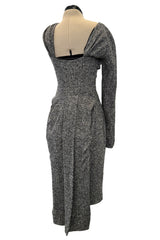 Rare Fall 2007 Christian Dior by John Galliano Runway Look 19 Beaded One Shoulder Dress