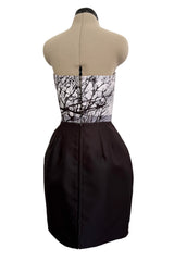 Superb Fall 2013 Mary Katrantzou Runway Print From Look 7 Strapless Bubble Skirt Mini Dress