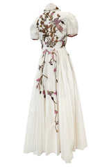 Prettiest Fall 2015 Samant Chauhan Ivory Silk Dress ư Extensive Bead Sequin & Embroidery Work