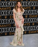 Outstanding Fall 2001 John Galliano Runway Look 41 Bias Cut Silk Chiffon Dress w Romantic Floral Print