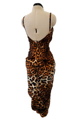 Spring 2008 Christian Dior by John Galliano Runway Look 29 Version Leopard Silk Chiffon Dress