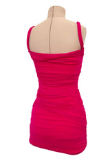 Spring 1990 Giorgio di Sant Angelo Pink Stretch Bodysuit & Skirt