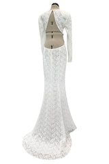 Spectacular 2014 Stella McCartney 'Renee' Red Carpert Documented White Lace Dress w Low Open Cut Out Back