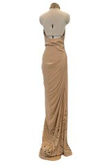 Incredible Fall 2010 Christian Dior by John Galliano Runway Look 30 Ruffle Front Silk Chiffon Dress