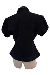 Incredible Spring 1999 Christian Dior by John Galliano Black Crop Jacket