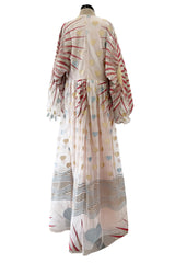 Spectacular Spring 2017 Sandra Mansour Metallic Sun & Heart Pale Pink Net Dress