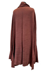 Late 1980s Early 1990s Azzedine Alaia Oversized Knit Cardigan Sweater w Pockets & X-long Sleeves