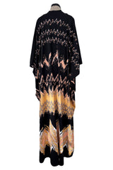 1970s Lanvin by Jules-Francois Crahay Easy-to-Wear Printed Jersey Caftan Dress