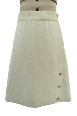 Fantastic 1990s Chanel by Karl Lagerfeld Scottish Cashmere Knit Sweater Skirt