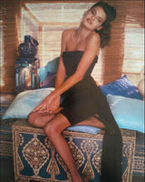 Spring 1987 Yves Saint Laurent Runway Mini Dress w Floor Length Back Bow