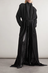 Fall 2023 Saint Laurent by Anthony Vaccarello Mens Runway Look 13 Long Super Soft Knit Coat