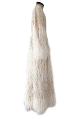 Extraordinary Resort 2020 Valentino by Pierpaolo Piccioli Ivory Silk Beaded Feather Dress