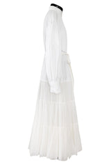 Spring 2020 Valentino by Pierpaolo Piccioli Runway White 'Le Blanc' Tuxedo Front Dress