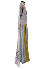 Amazing Spring 2018 Valentino by Pierpaolo Piccioli Runway Look 64 Lace, Silk & Velvet Halter Dress Set