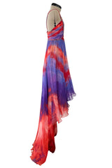 Gorgeous Spring 2015 Emilio Pucci by Peter Dundas Runway Look 36 Tie Dye Beaded Silk Chiffon Dress