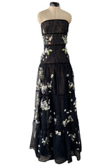 Spring 2012 Valentino Net & Floral Strapless Runway Dress by Maria Grazia Chiuri & Pierpaolo Piccioli