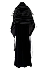 Wonderful Fall 2008 Giorgio Armani Runway Look 48 One Shoulder Velvet Dress w Wrap
